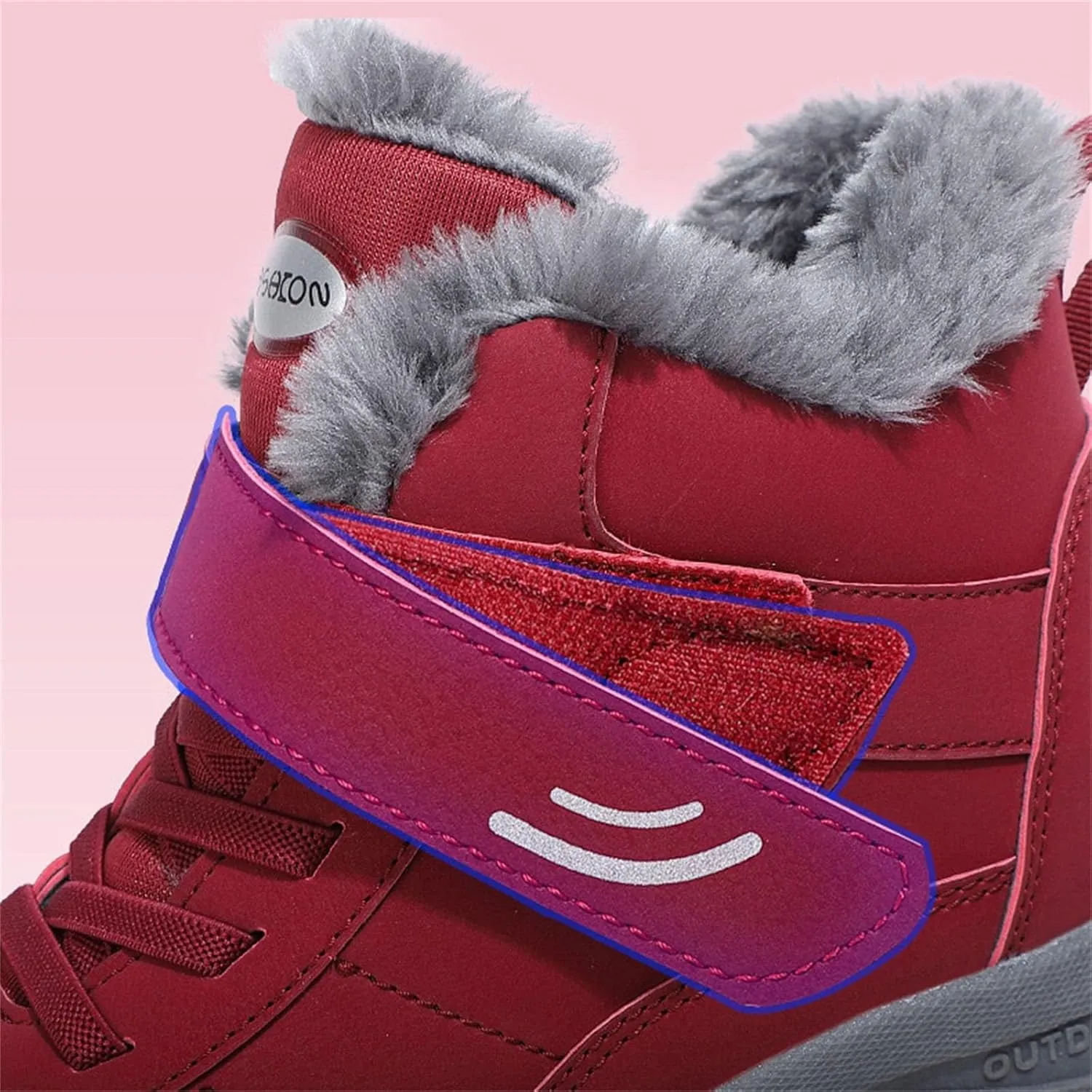 Mens Work Boots Steel Toe Hiking Sneakers Shoes Warm Fur Lined Women Safety Toe Shoes Insulated Waterproof Outdoor Shoes Leather Comfortable Hike Grounded Footwear