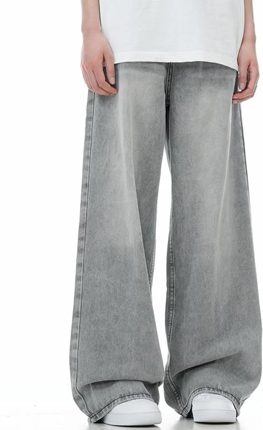 Men's Y2K Jeans Vintage Baggy Jean Pants Grunge Aesthetic Skater Pants Streetwear Relaxed Fit Jeans Trousers