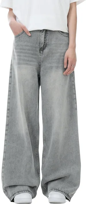 Men's Y2K Jeans Vintage Baggy Jean Pants Grunge Aesthetic Skater Pants Streetwear Relaxed Fit Jeans Trousers