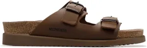 Mephisto Womens Harmony Nubuck Dark Brown Sandals 10 US