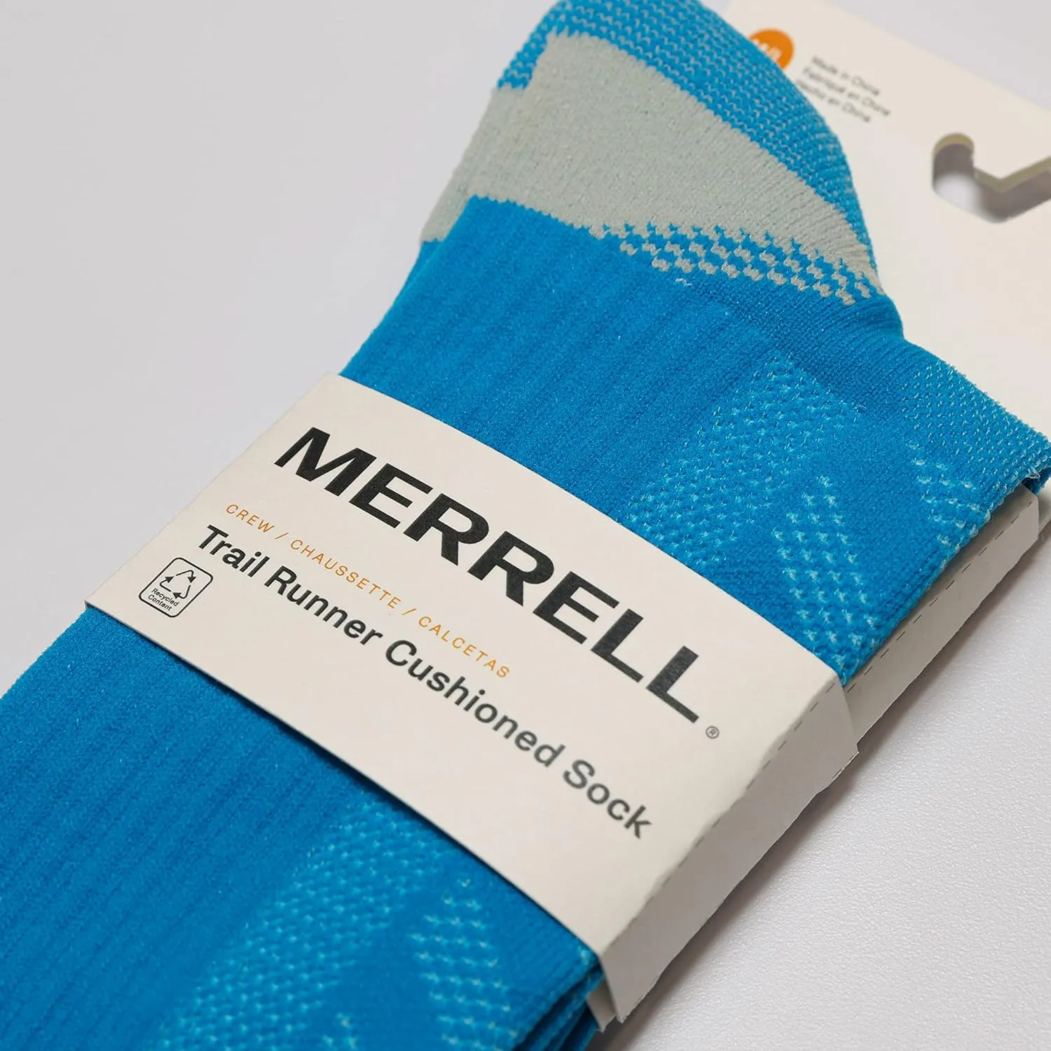 Merrell Men's and Women's Trail Running Cushioned Socks-1 Pair Pack-Unisex Anti-Slip Heel & Arch Compression