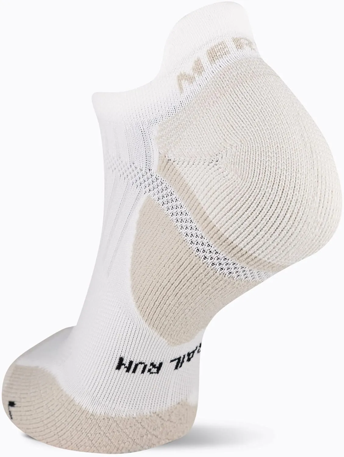 Merrell Men's and Women's Trail Running Cushioned Socks-1 Pair Pack-Unisex Anti-Slip Heel & Arch Compression