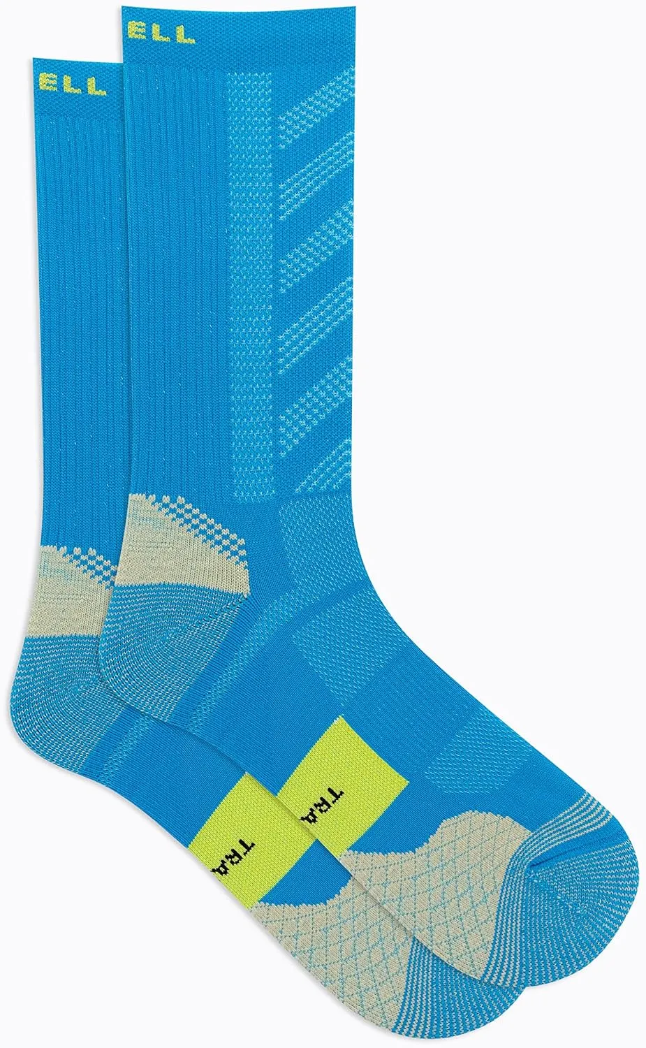 Merrell Men's and Women's Trail Running Cushioned Socks-1 Pair Pack-Unisex Anti-Slip Heel & Arch Compression