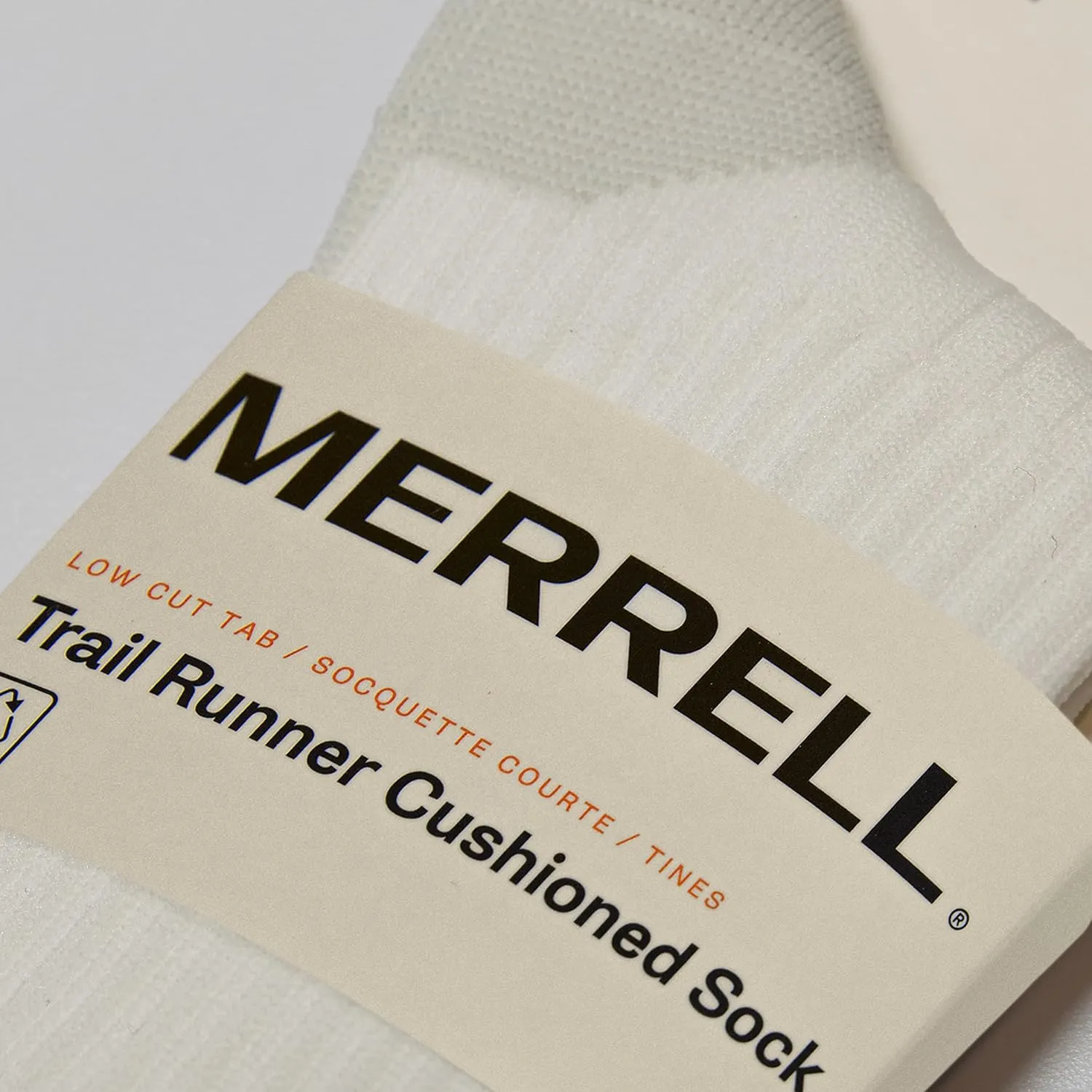 Merrell Men's and Women's Trail Running Cushioned Socks-1 Pair Pack-Unisex Anti-Slip Heel & Arch Compression