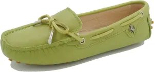 Minishion Boat Shoes for Women Comfortable Leather Loafers YB96010
