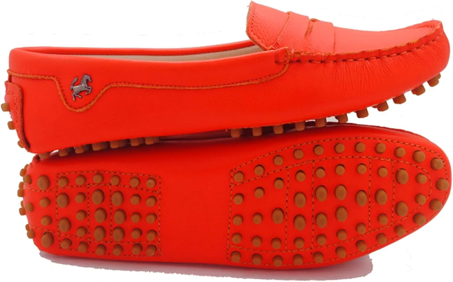 Minishion Womens Penny Loafers Quality Leather Dress Slip-ons Flats YB96018