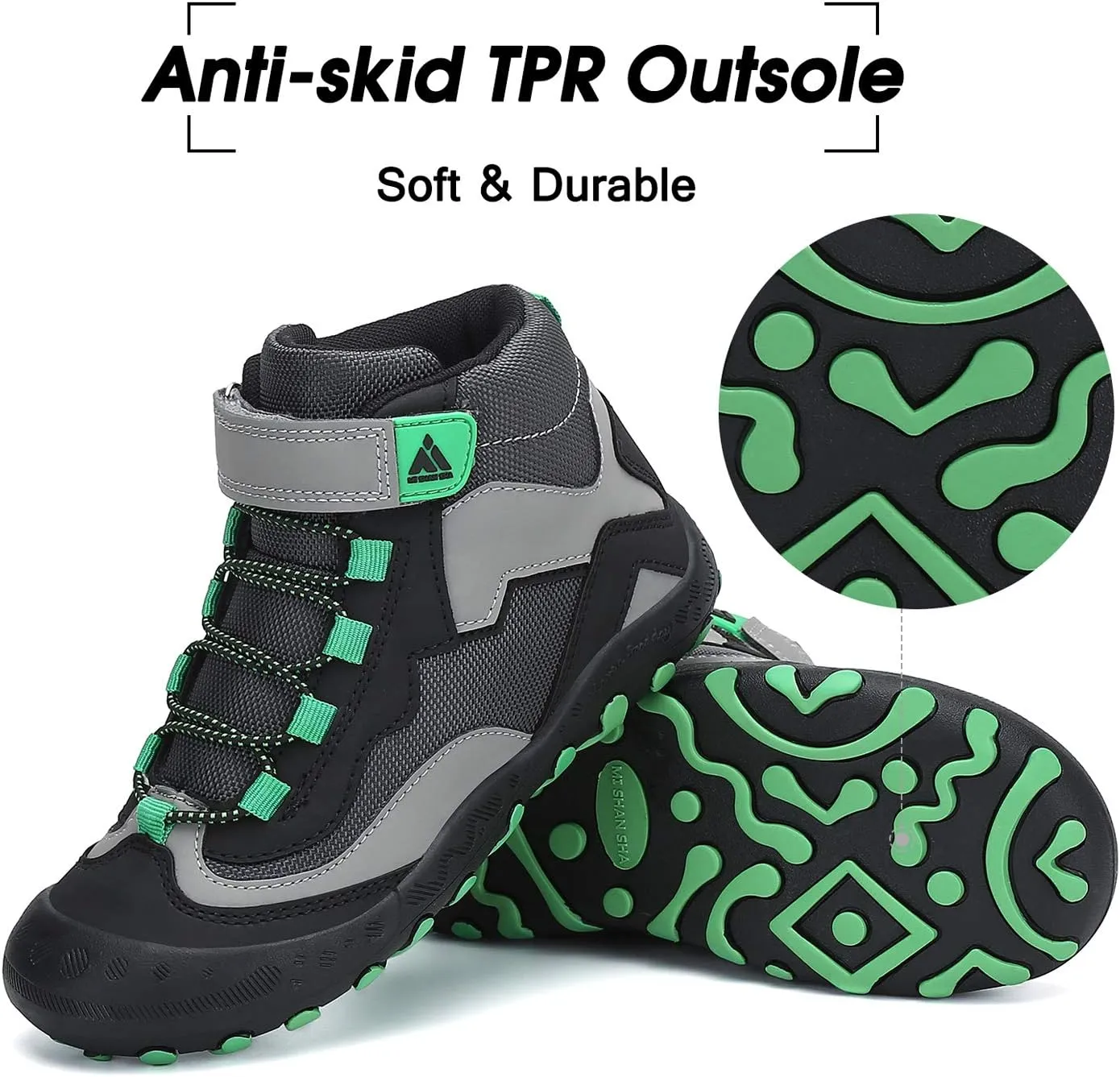 Mishansha Kids Hiking Boots Toddler Girls Boys Hiking Shoes Water-Resistant Anti-Collision Non-Slip Athletic Outdoor Trekking Boots