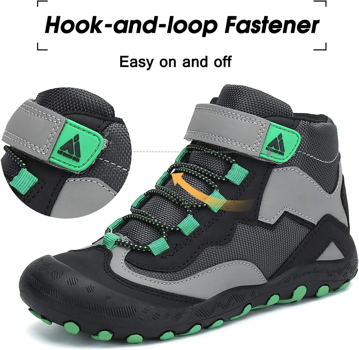 Mishansha Kids Hiking Boots Toddler Girls Boys Hiking Shoes Water-Resistant Anti-Collision Non-Slip Athletic Outdoor Trekking Boots