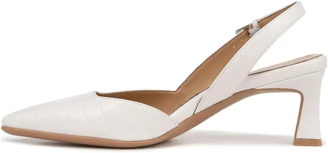 miss left Women's Closed Almond Toe Mid Heel Pumps Buckle Strap Spool Heels Slingback Sandals Dressy Party Prom Shoes Size 4-16 US