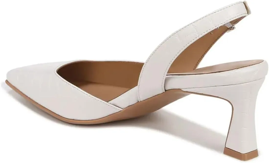 miss left Women's Closed Almond Toe Mid Heel Pumps Buckle Strap Spool Heels Slingback Sandals Dressy Party Prom Shoes Size 4-16 US