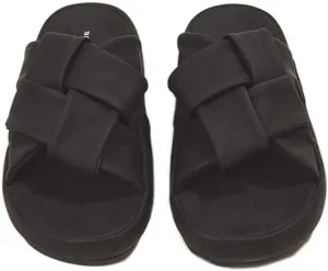 MOLERFO Womens Platform Sandals Summer Fashion Ladies Waffle Cross Like Stepping on A Cloud Basic Slipper