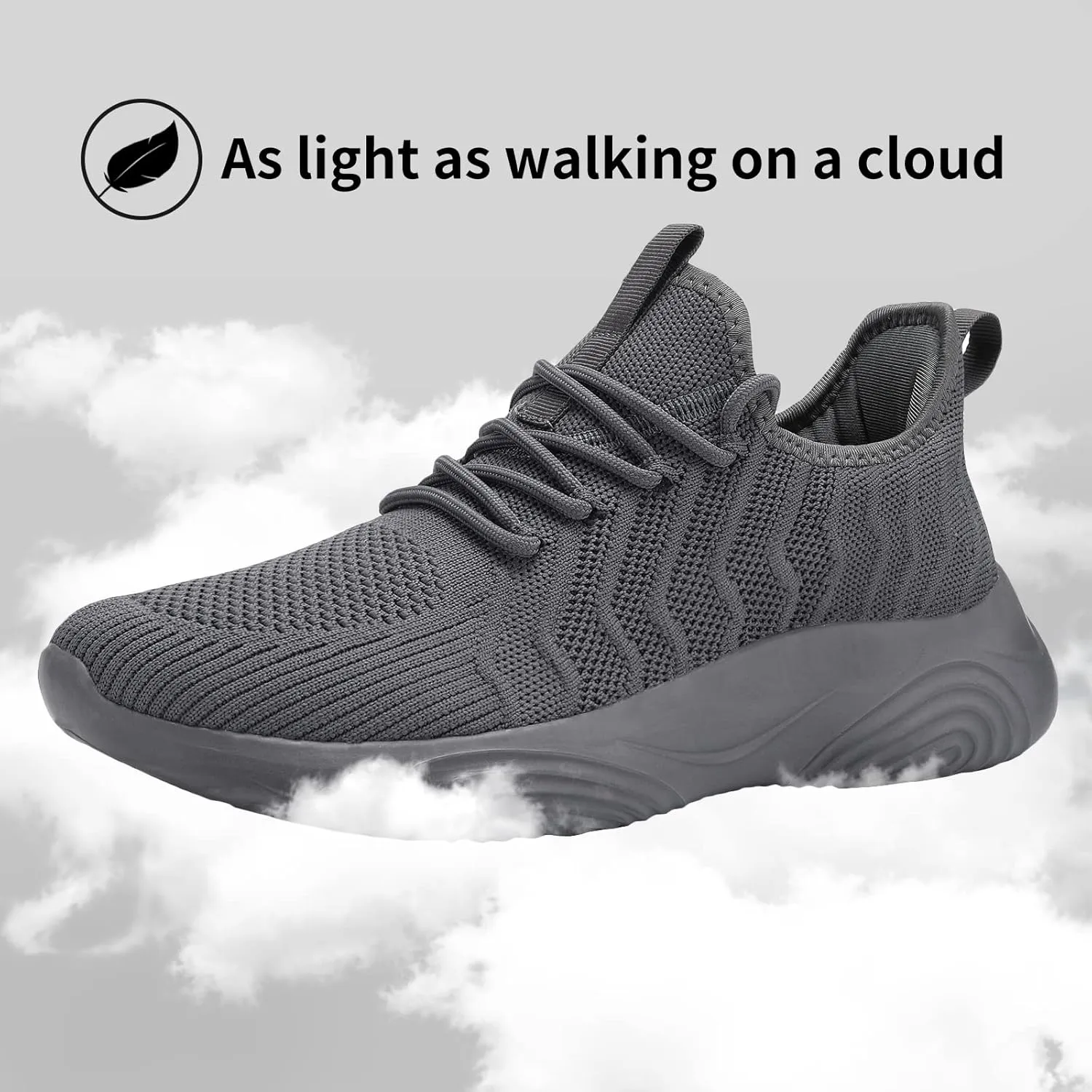 MRIP Men's Walking Shoes, Lightweight Non Slip Gym Workout Running Shoes for Men, Mesh Breathable Fashion Tennis Athletic Casual Sneakers