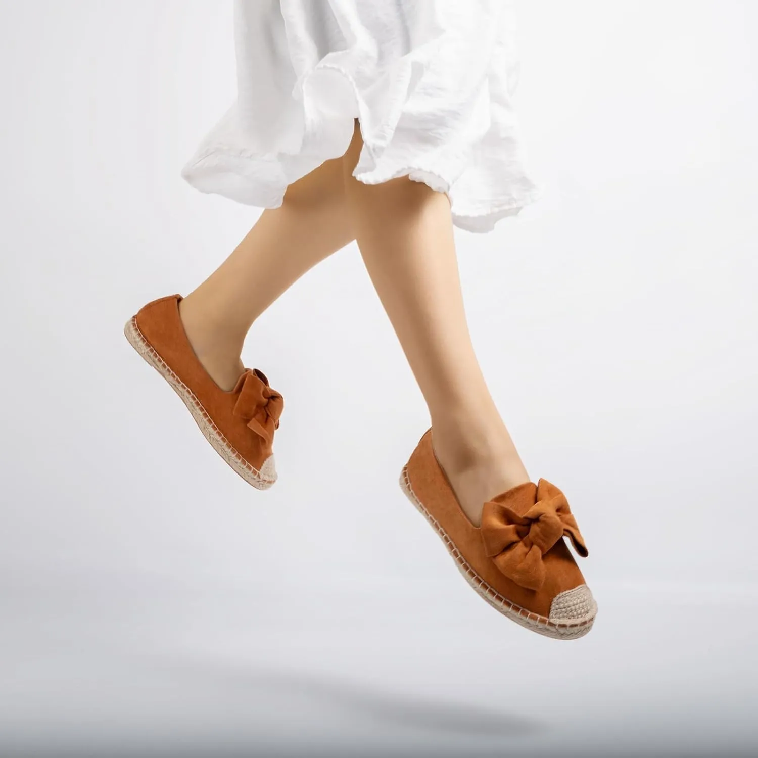 MUSSHOE Espadrilles for Women Flats Dressy Comfort Flat Closed Toe