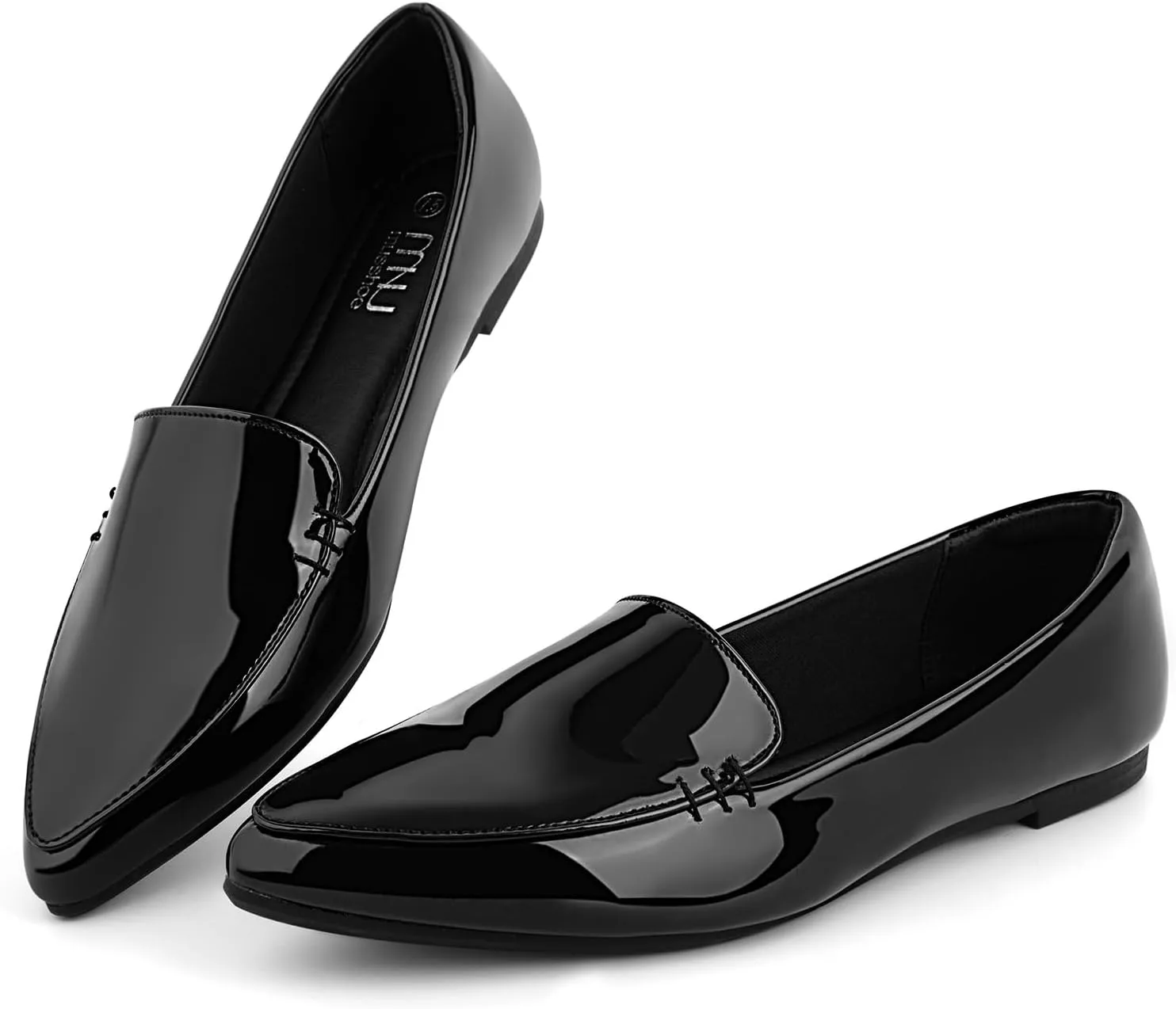 MUSSHOE Loafers for Women Comfortable Pointed Toe Memory Foam Women's Loafers