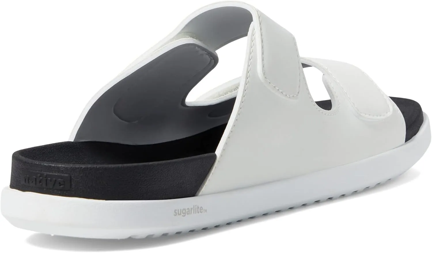 Native Shoes Frankie Sugarlite Sandal for Men, and Women - Satin PU and EVA Upper, Hook-Loop Closure, Round Toe and Slip-On Style