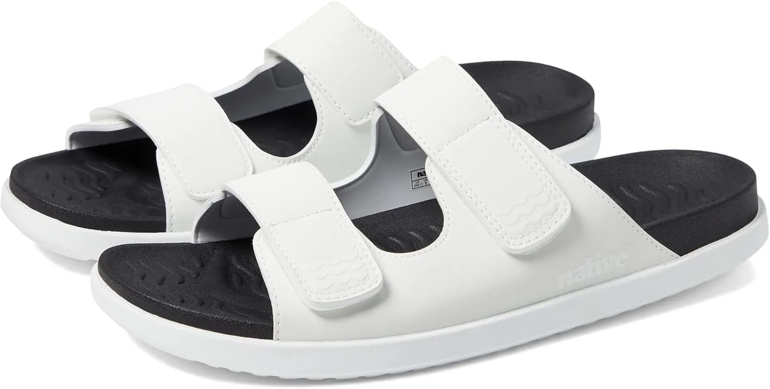Native Shoes Frankie Sugarlite Sandal for Men, and Women - Satin PU and EVA Upper, Hook-Loop Closure, Round Toe and Slip-On Style