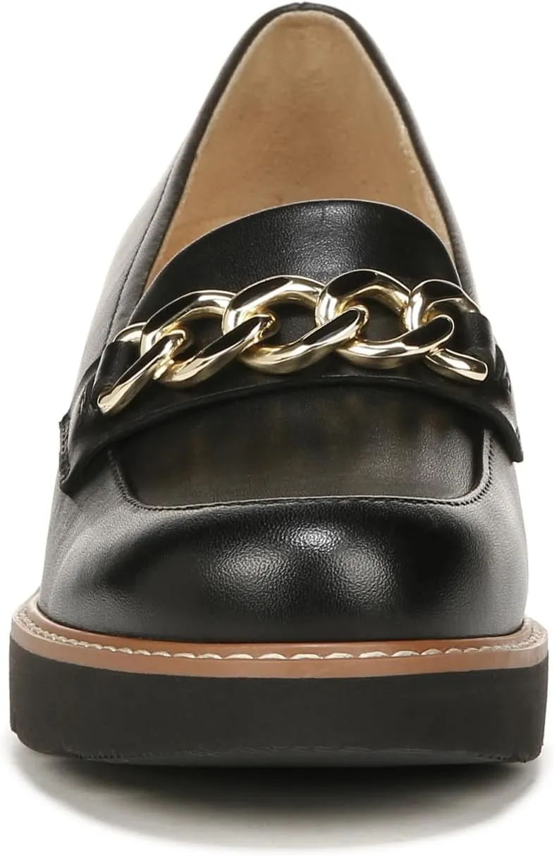 Naturalizer Women's Desi Chain Detail Lug Sole Heel Loafer