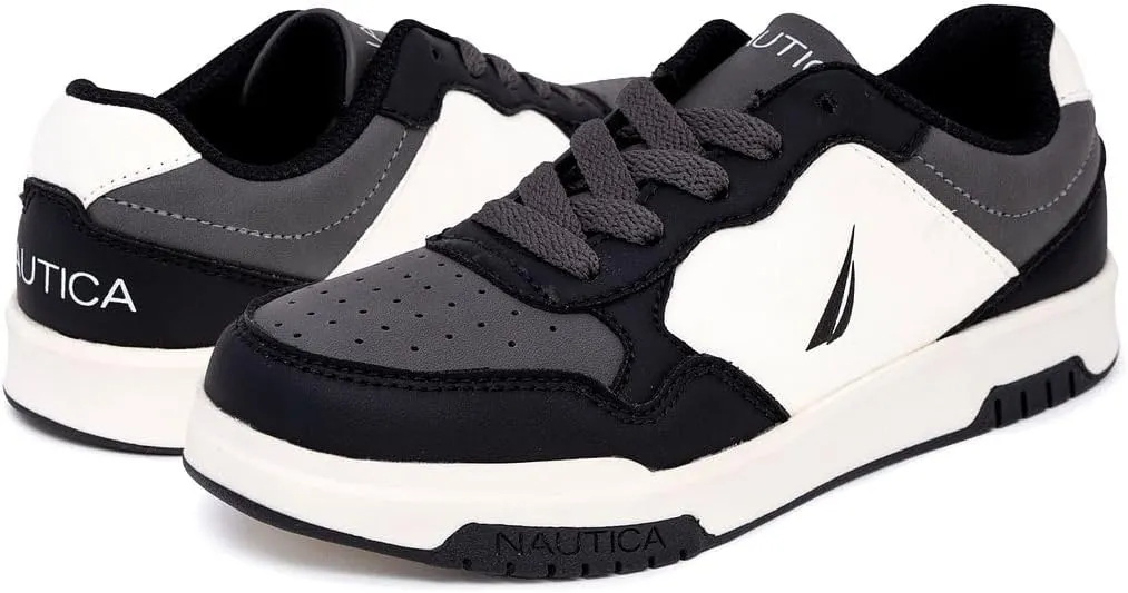 Nautica Boys Low-Top Sneakers, Basketball Tennis Shoes for Kids, Outdoor School Running Shoes - Sizes for Big Kid/Little Kid