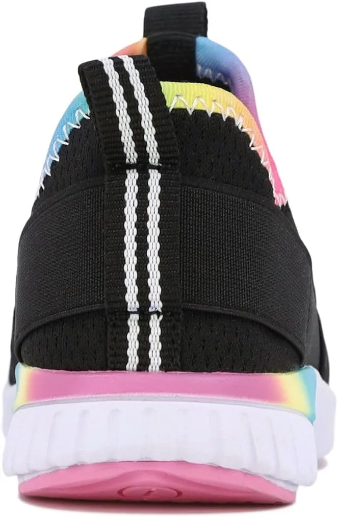 Nautica Girls' Slip-On Sneaker - Athletic Running Kids' Shoe for Walking, Running, Tennis, and Sports (Toddler/Little Kid)