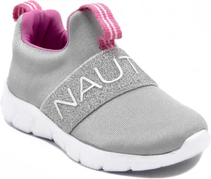 Nautica Girls' Slip-On Sneaker - Athletic Running Kids' Shoe for Walking, Running, Tennis, and Sports (Toddler/Little Kid)