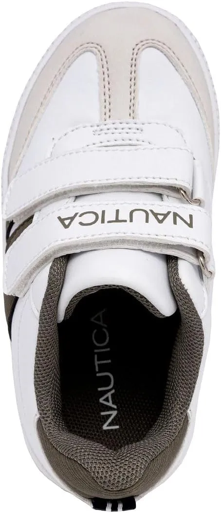 Nautica Kids' Double Strap Sneakers | Casual Athletic Shoes for Boys and Girls | Durable and Comfortable Fit for Toddlers and Little Kids