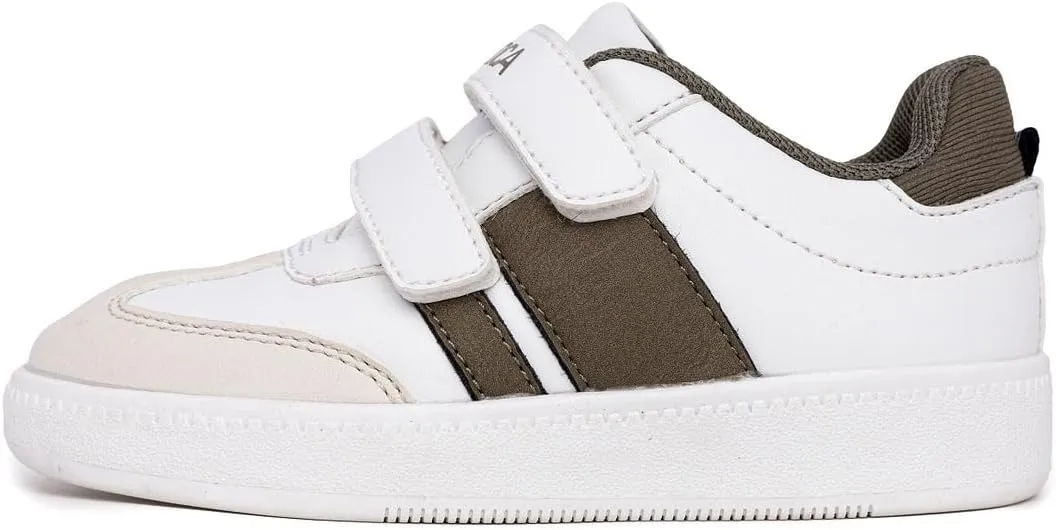Nautica Kids' Double Strap Sneakers | Casual Athletic Shoes for Boys and Girls | Durable and Comfortable Fit for Toddlers and Little Kids