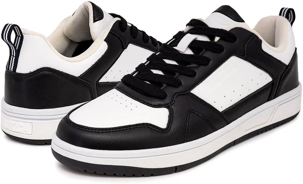 Nautica Men's Classic Low-Top Sneakers – Retro Lace-Up Casual Shoes for Tennis and Basketball-Inspired Style