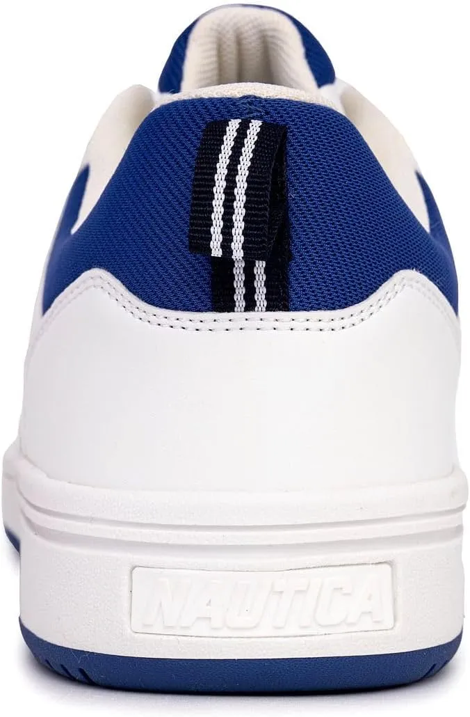 Nautica Men's Classic Low-Top Sneakers – Retro Lace-Up Casual Shoes for Tennis and Basketball-Inspired Style