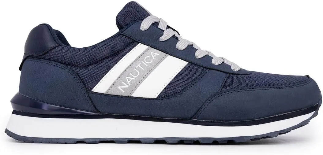 Nautica Men's Lace-Up Sneakers – Casual, Stylish, and Comfortable for Walking