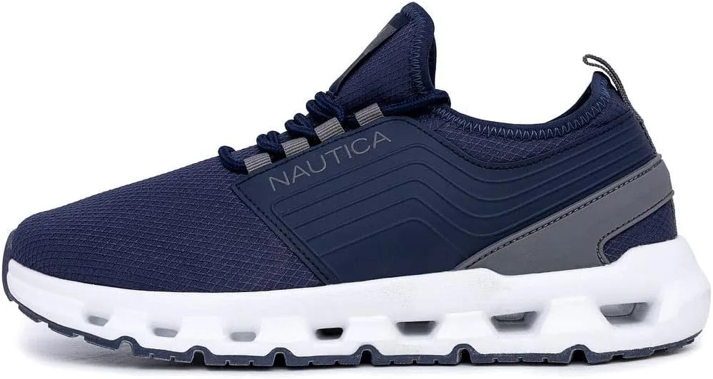 Nautica Mens Running Sneakers Sport Fashion Lace-Up Athletic Soft Shoes for Gym Tennis Men – Cushioned, Breathable, Lightweight & Comfortable
