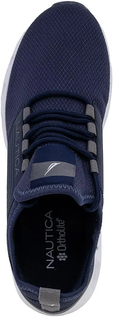 Nautica Mens Running Sneakers Sport Fashion Lace-Up Athletic Soft Shoes for Gym Tennis Men – Cushioned, Breathable, Lightweight & Comfortable