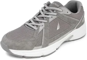 Nautica Mens Running Sneakers Sport Fashion Lace-Up Athletic Soft Shoes for Gym Tennis Men – Cushioned, Breathable, Lightweight & Comfortable