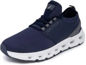 Nautica Mens Running Sneakers Sport Fashion Lace-Up Athletic Soft Shoes for Gym Tennis Men – Cushioned, Breathable, Lightweight & Comfortable