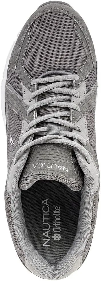 Nautica Mens Running Sneakers Sport Fashion Lace-Up Athletic Soft Shoes for Gym Tennis Men – Cushioned, Breathable, Lightweight & Comfortable