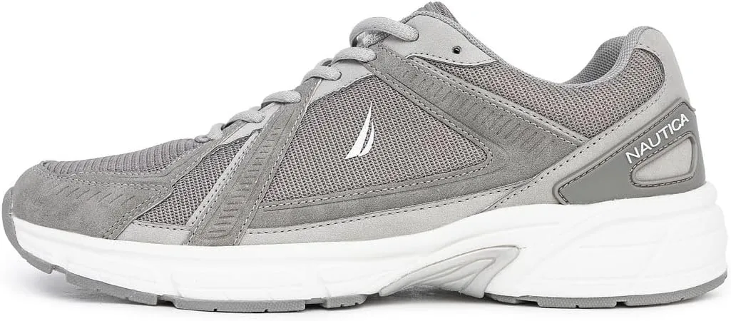 Nautica Mens Running Sneakers Sport Fashion Lace-Up Athletic Soft Shoes for Gym Tennis Men – Cushioned, Breathable, Lightweight & Comfortable