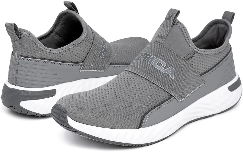 Nautica Men's Slip-On Sneakers – Casual Fashion Shoes for Walking, in Medium & Wide Widths
