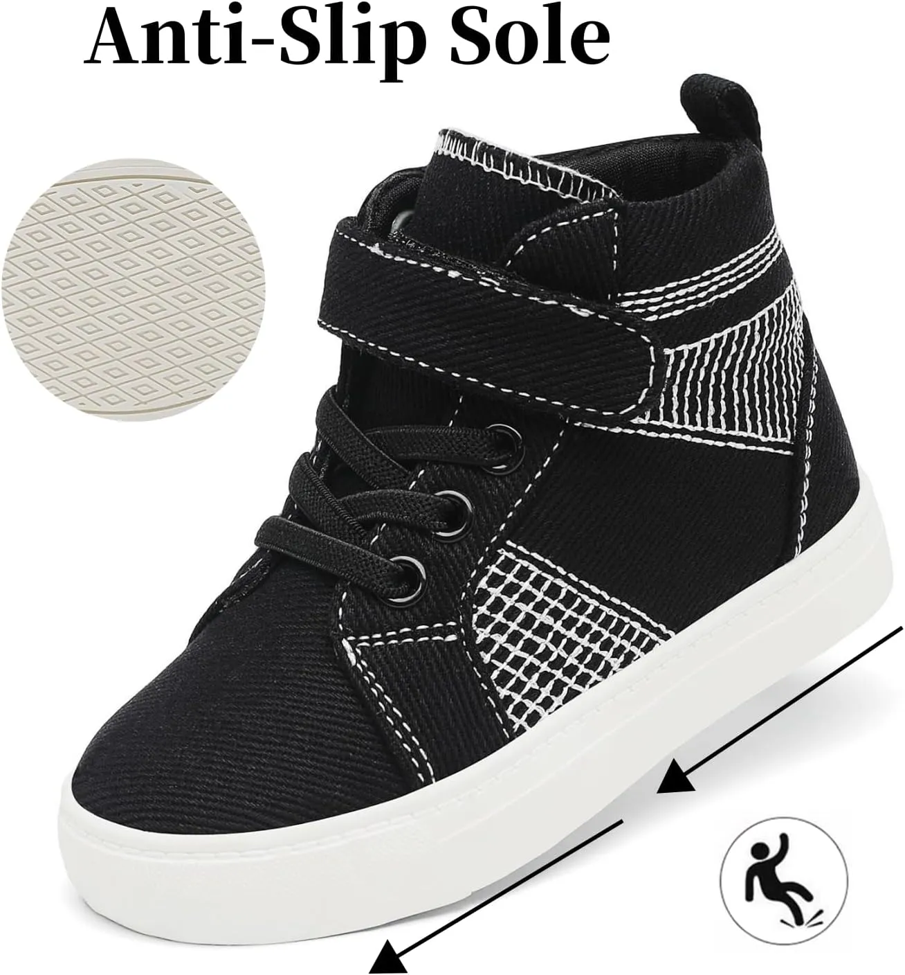 Nihaoya Baby First Walking Shoes Toddler Slip on Shoes Girls Princess Casual Sneakers Glitter Boy Running Tennis Footwear