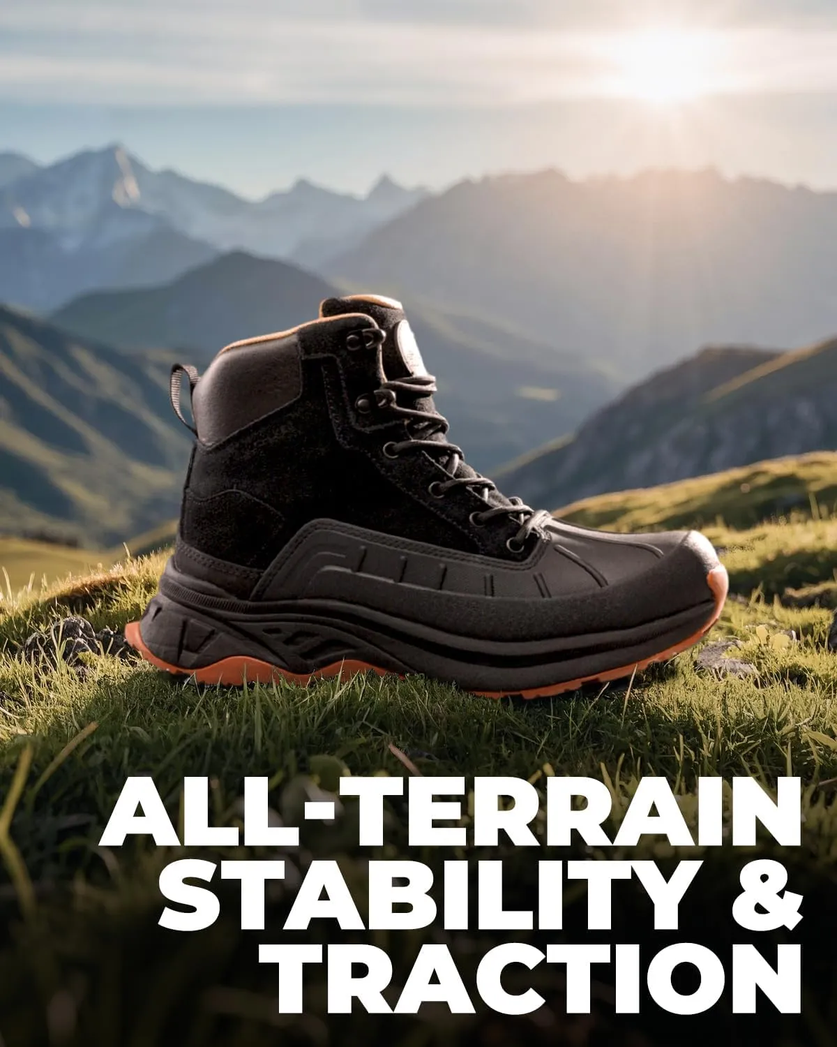 NORTIV 8 Women's Waterproof Hiking Boots Outdoor Trekking Camping Trail Hiking Boots
