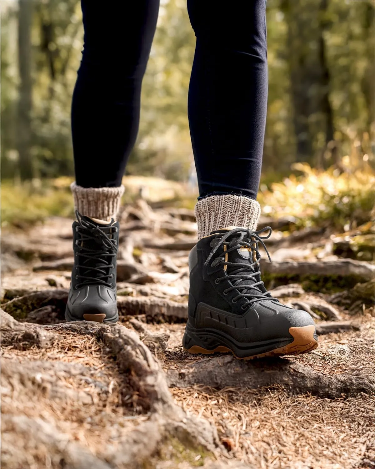 NORTIV 8 Women's Waterproof Hiking Boots Outdoor Trekking Camping Trail Hiking Boots