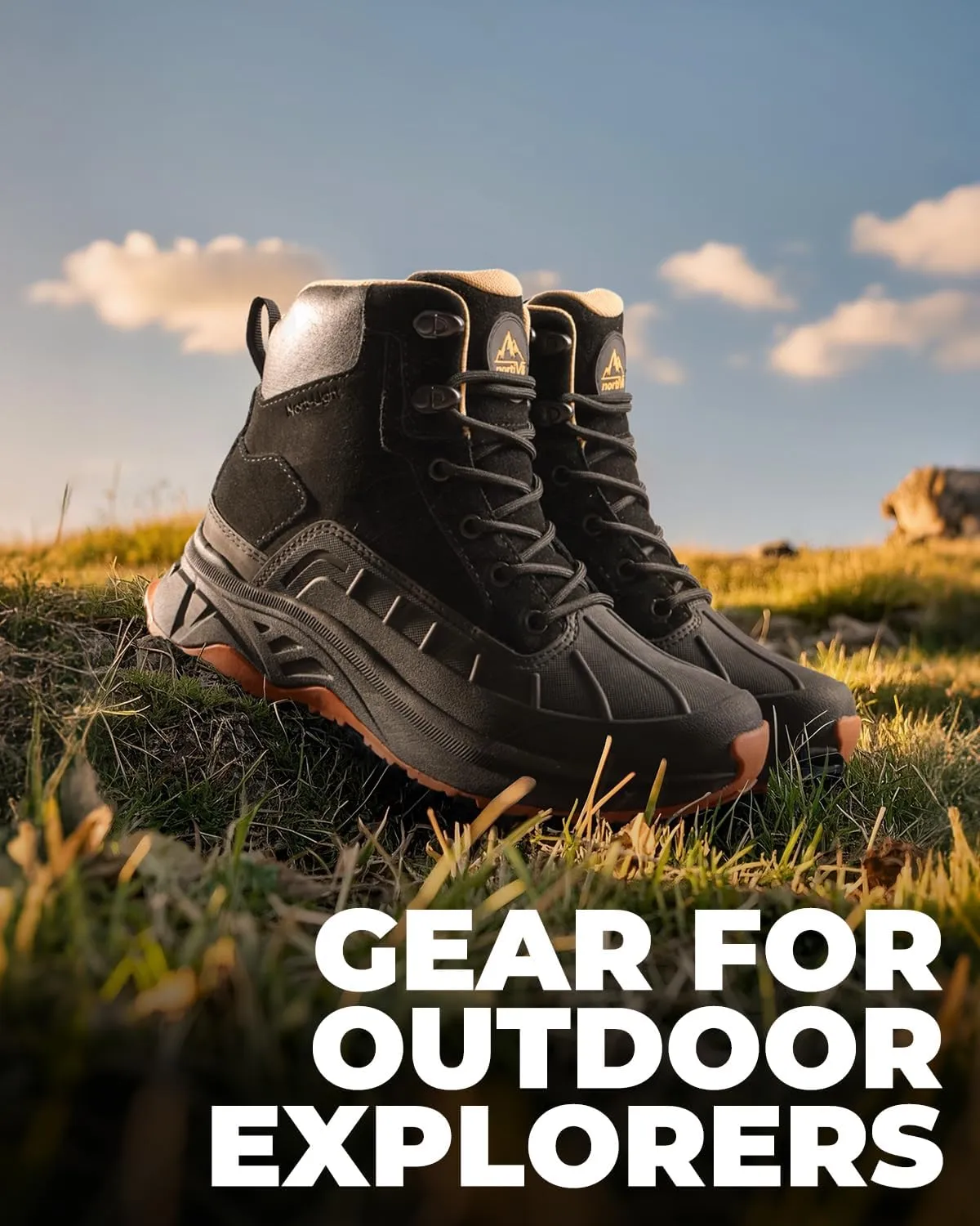 NORTIV 8 Women's Waterproof Hiking Boots Outdoor Trekking Camping Trail Hiking Boots