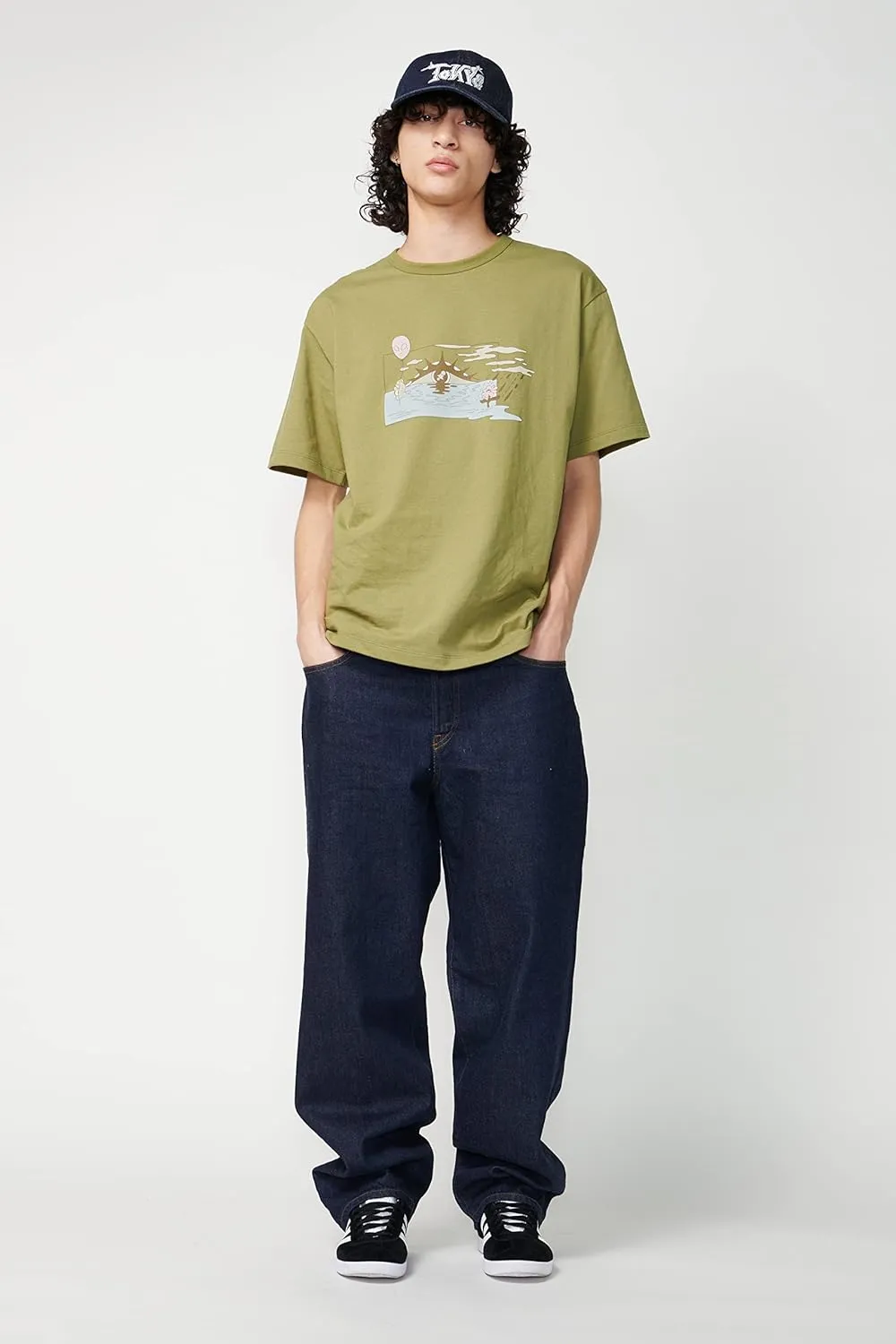Not So Ape Wide Leg Denim Pants, All-Gender Unisex, Made in Japan