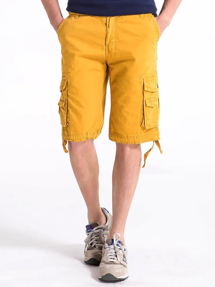 OCHENTA Men's Loose Fit Cargo Shorts with Multi Pockets