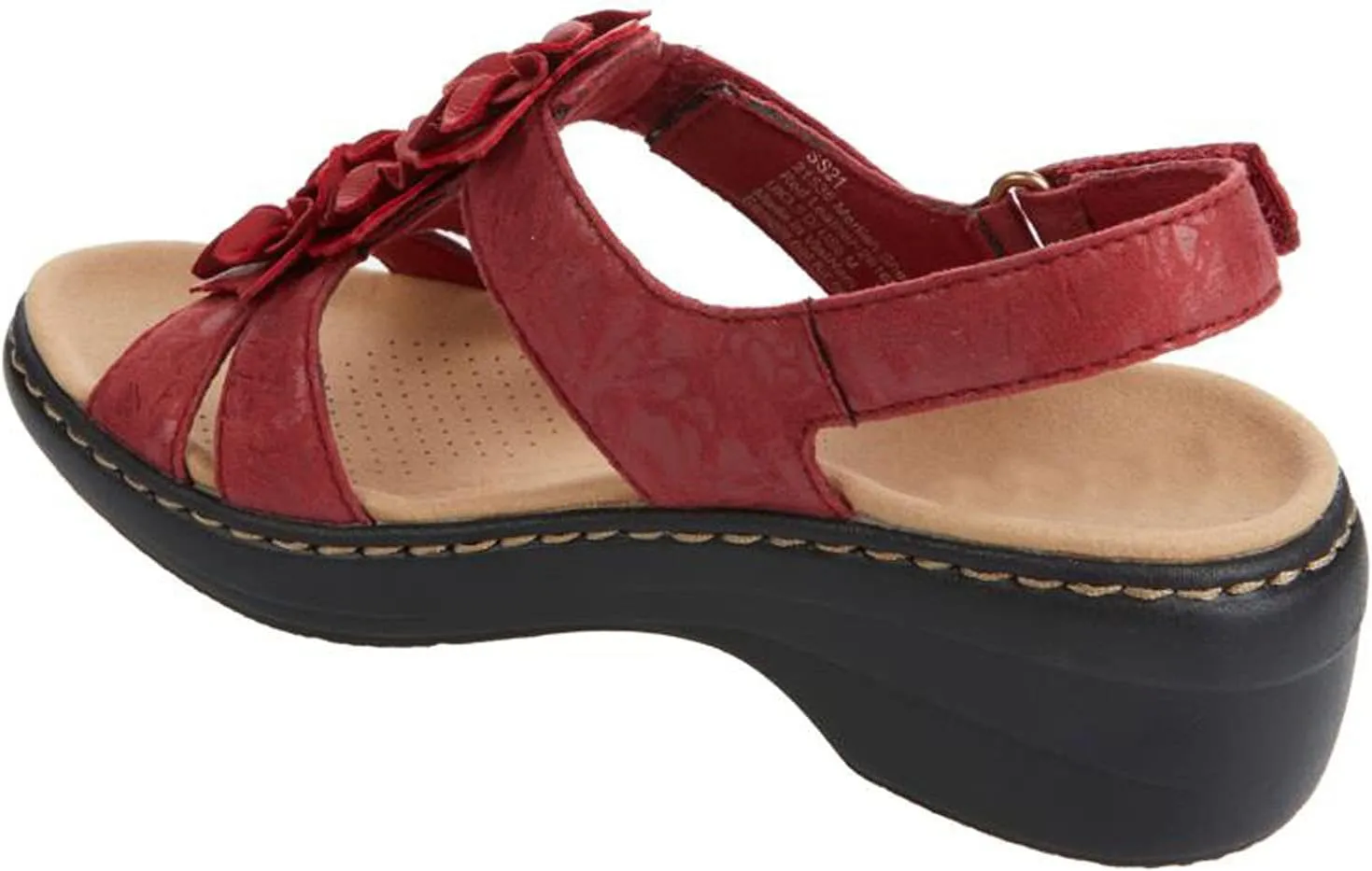 oiangi Flower Strap Sandals for Women,Summer Solid Color Hollow Out Fish Mouth Wedge Sandals Comfy Casual Platform Shoes