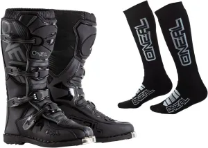 O'NEAL Element Boots with Pro MX Socks Combo