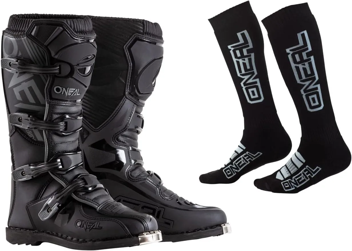 O'NEAL Element Boots with Pro MX Socks Combo