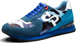 OPP Men's Fashion Sneakers Casual Lace-up Suede Leather Shoes Running Athletic Tennis Sports Gym