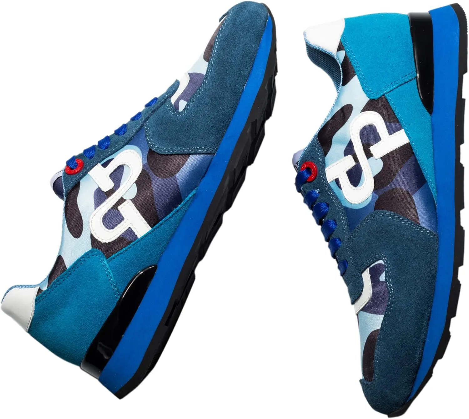 OPP Men's Fashion Sneakers Casual Lace-up Suede Leather Shoes Running Athletic Tennis Sports Gym