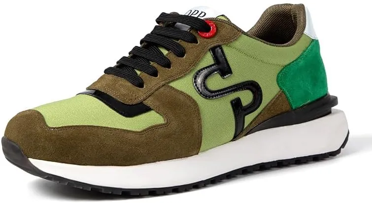 OPP Suede Leather Sneakers for Men Lace-up Fashion Casual Shoes Athletic Tennis Running Sports Gym