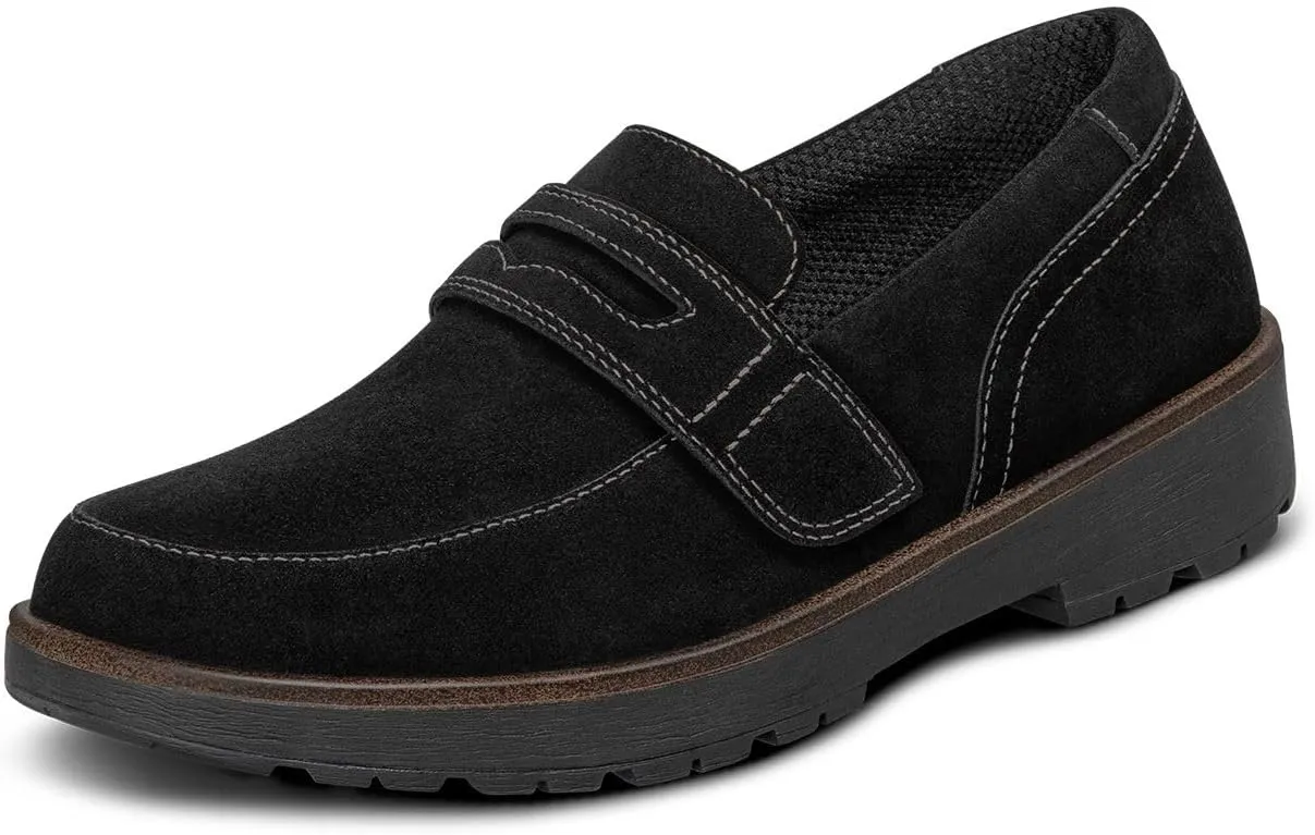 Orthofeet Women's Orthopedic Leather Shelly Loafer for Foot Pain Relief