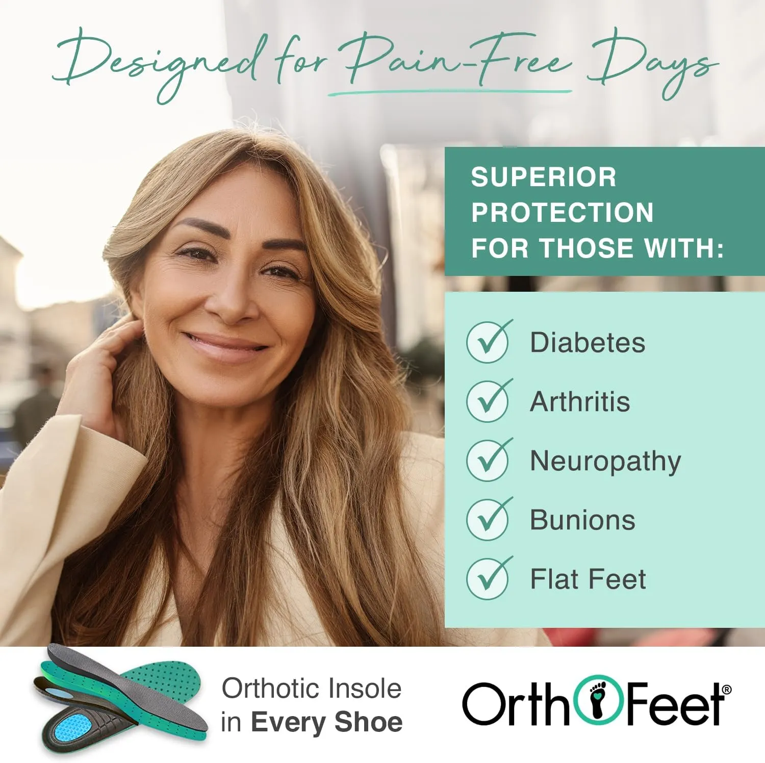 Orthofeet Women's Orthopedic Leather Shelly Loafer for Foot Pain Relief